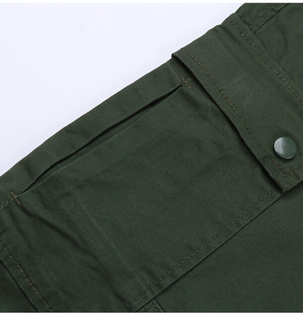 Straight Leg Cargo Pants Women High Waist Casual Baggy Pants - Image 4