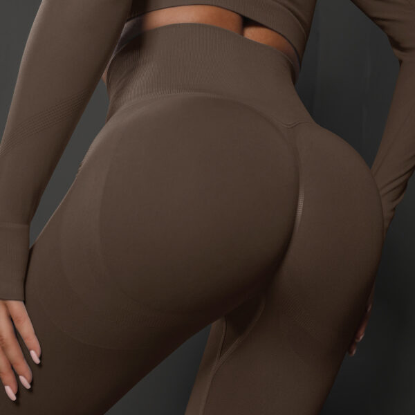 High Waist Seamless Yoga Pants Women's Solid Color Full Length Leggings Fitness Hip Up Running Sport Gym Legging Outfits - Image 6