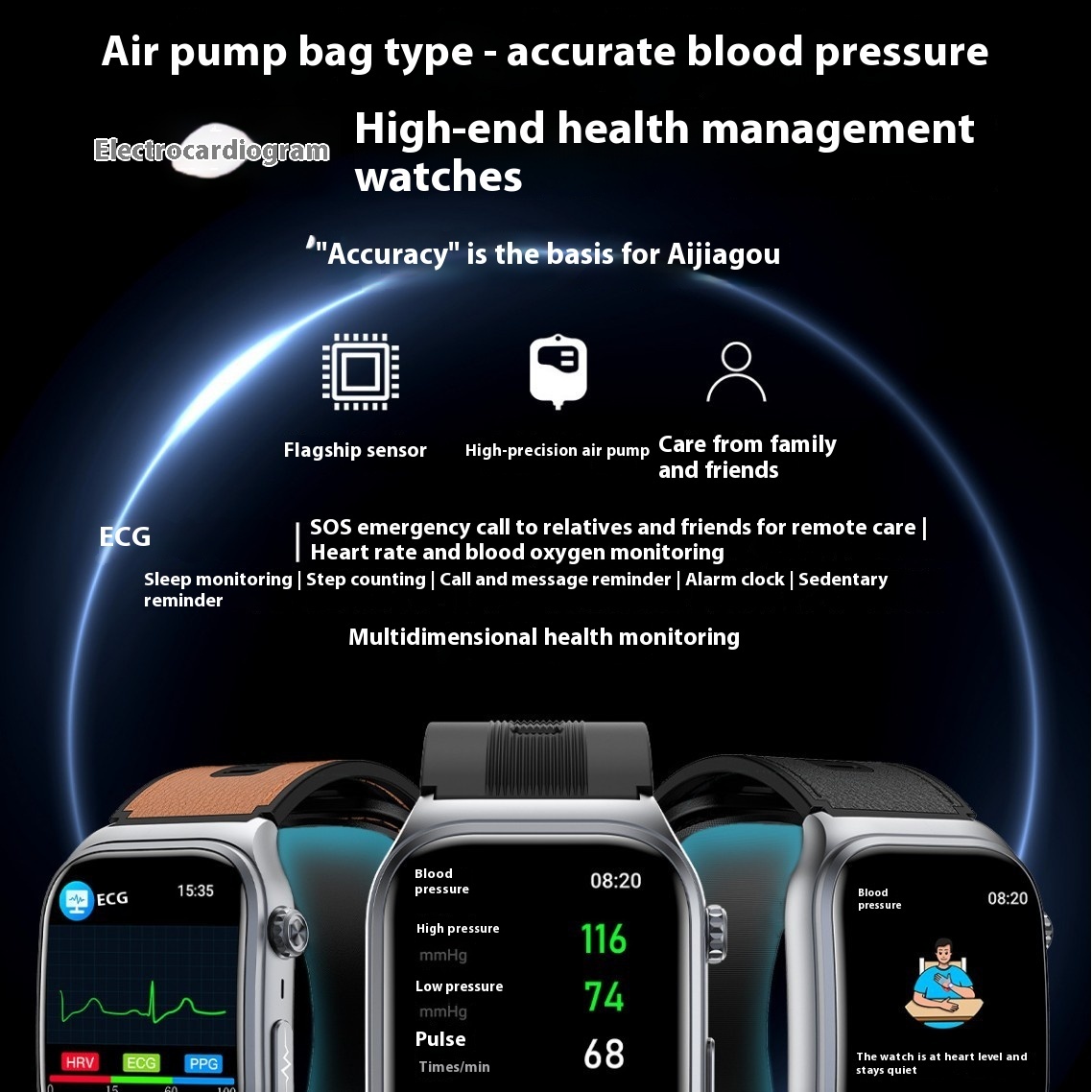 Smart Watch S15 Real Blood Pressure Uric Acid Monitoring - Image 7
