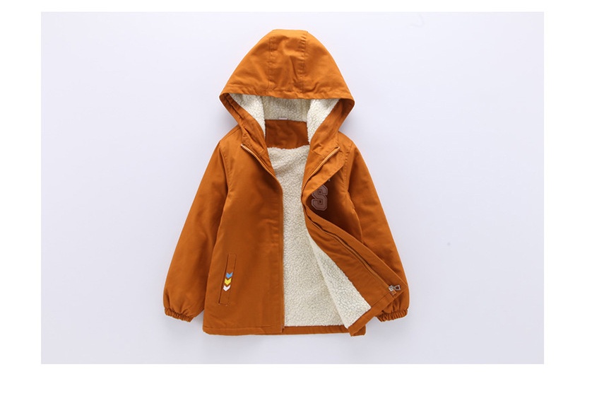 Children's jacket winter new plus velvet Korean version of the big children's tide loaded children's windbreaker boy casual children's clothing men - Image 5