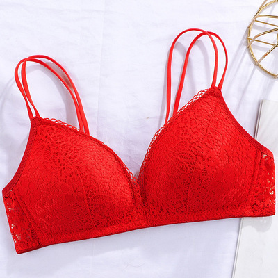 Lace Thin Clothes Without Steel Ring Push Up Bras - Image 6