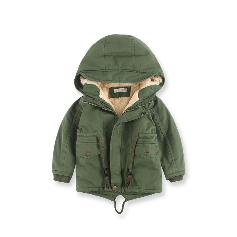 LM 6035 Europe And American Wind Boy's Coat And Cashmere Boy's Windcoat For Autumn And Winter Children's Clothes - Image 7