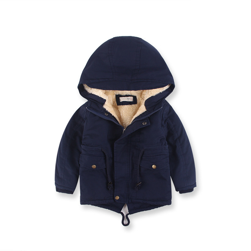LM 6035 Europe And American Wind Boy's Coat And Cashmere Boy's Windcoat For Autumn And Winter Children's Clothes - Image 9