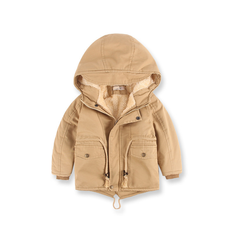 LM 6035 Europe And American Wind Boy's Coat And Cashmere Boy's Windcoat For Autumn And Winter Children's Clothes - Image 5