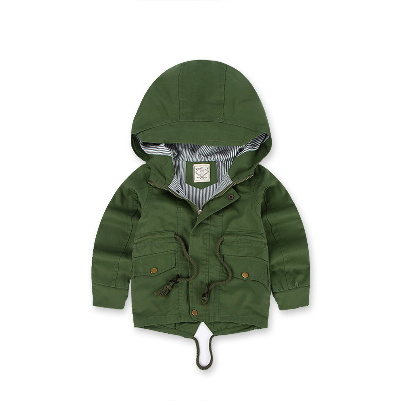 LM 6035 Europe And American Wind Boy's Coat And Cashmere Boy's Windcoat For Autumn And Winter Children's Clothes - Image 2