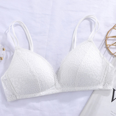 Lace Thin Clothes Without Steel Ring Push Up Bras - Image 4