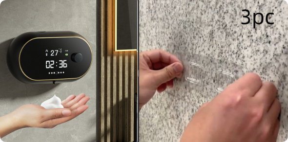 Automatic Hand Sanitizer Soap Dispenser Wall Mounted Usb Foam - Image 6