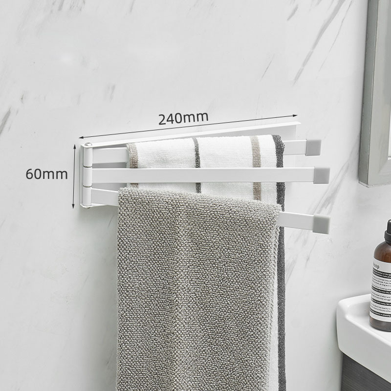 Nordic Bathroom Non-perforated Towel Rack Bathroom - Image 3