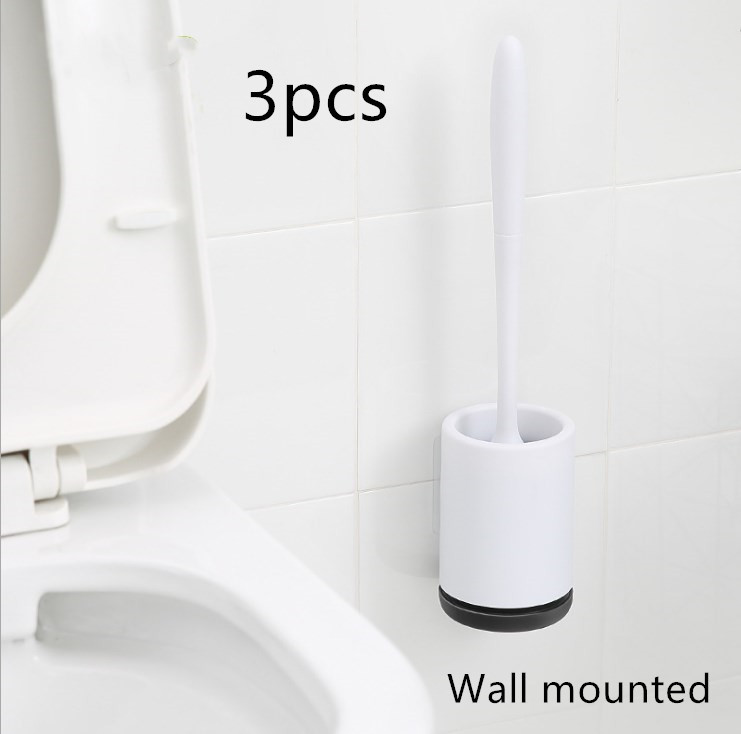 Non-stick Hair Soft Plastic Brush Head Toilet - Image 4