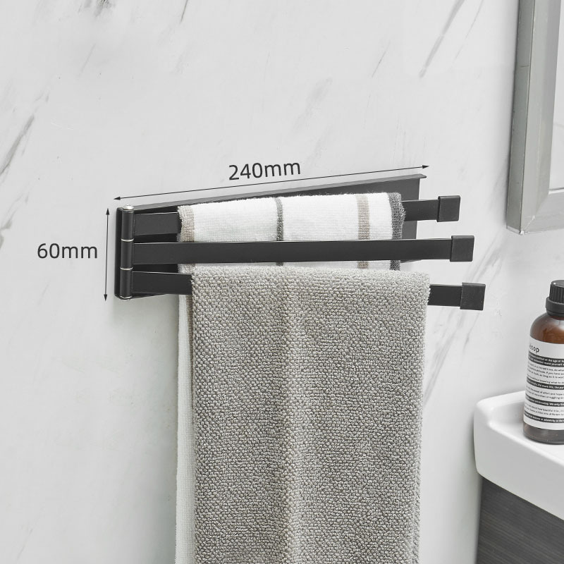 Nordic Bathroom Non-perforated Towel Rack Bathroom - Image 5