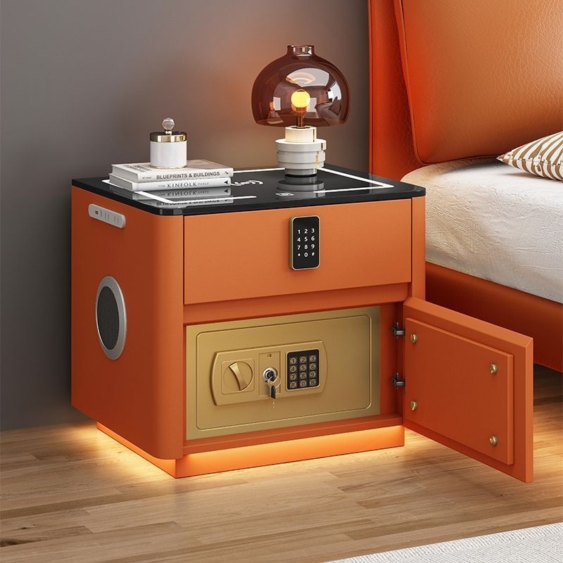 Home Bedroom Multi-functional Smart Safe Bedside Table Wireless Integrated Charging Safe - Image 7