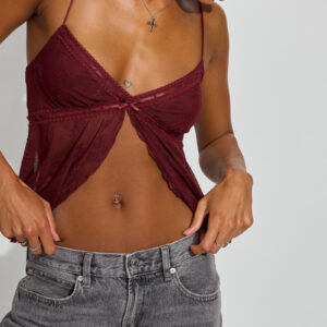 European And American New Sexy Women's Mesh Hollow Split Sling