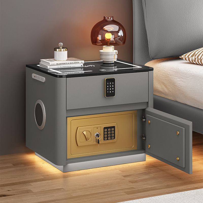 Home Bedroom Multi-functional Smart Safe Bedside Table Wireless Integrated Charging Safe - Image 10