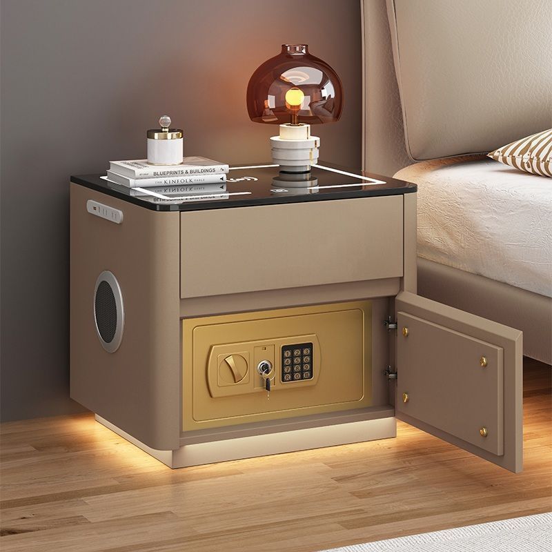 Home Bedroom Multi-functional Smart Safe Bedside Table Wireless Integrated Charging Safe - Image 4