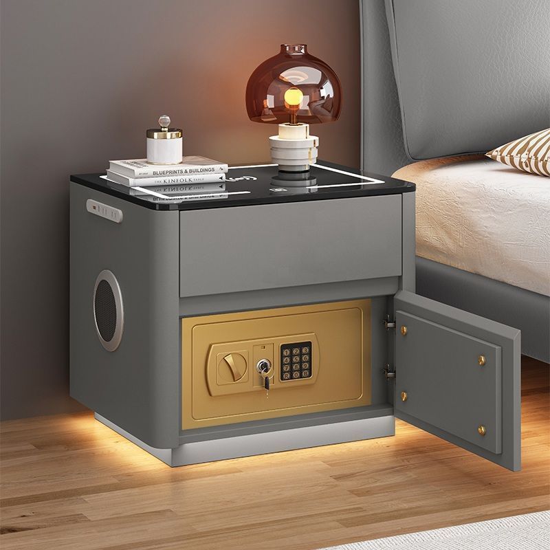 Home Bedroom Multi-functional Smart Safe Bedside Table Wireless Integrated Charging Safe - Image 3