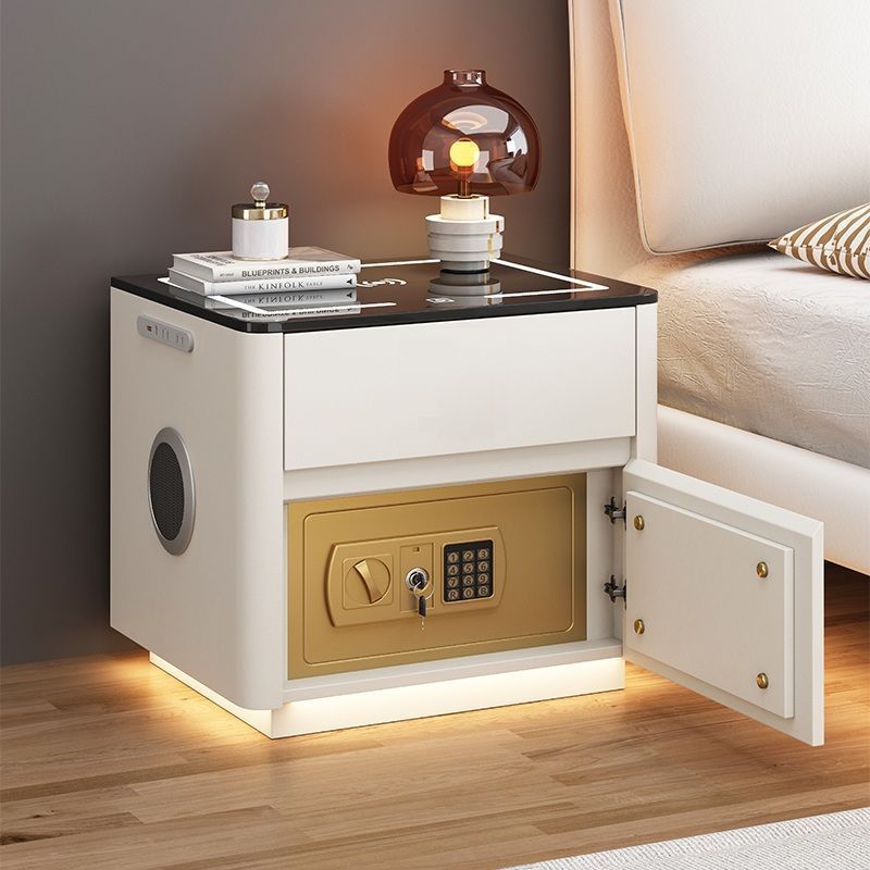 Home Bedroom Multi-functional Smart Safe Bedside Table Wireless Integrated Charging Safe - Image 5