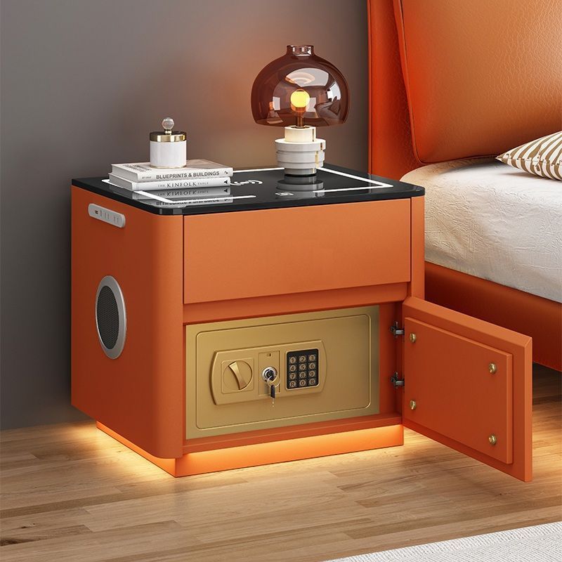 Home Bedroom Multi-functional Smart Safe Bedside Table Wireless Integrated Charging Safe - Image 9